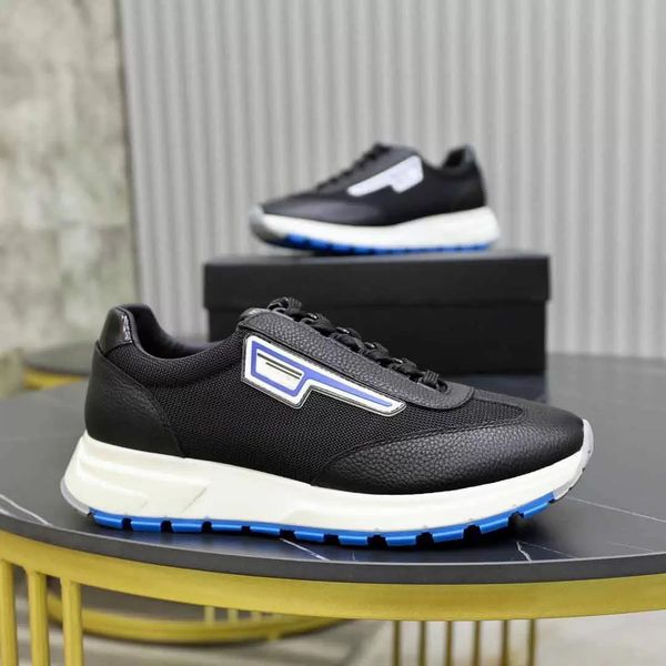 

elegant brand men sneakers shoes low trainers suede & leather rubber sole party wedding low skateboard walking eu38-46 with box, Black