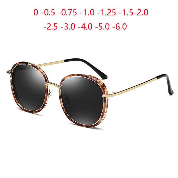 

sunglasses metal oval myopic lens prescription sunglasses women polarized vintage gray lens diopter sun glasses female 0 -0.5 -0.75 to -6.0j, White;black