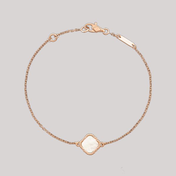 

18 style fashion classic 4/four leaf clover charm bracelets bangle chain 18k gold agate shell mother-of-pearl for wedding, Golden;silver