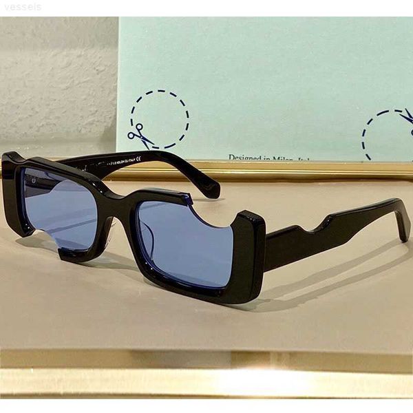 

sunglasses des lunettes de soleil off ow40006u mens or womens fashion casual simple lens gap hole dark gray street pgraphy designer cidw, White;black