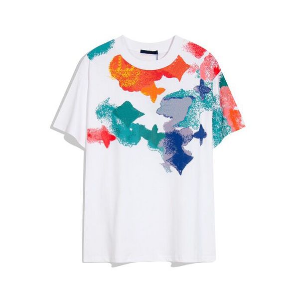 

men's plus tees polos 2023 t shirt cotton short-sleeved fashion men women short t-shirt couple models men and women cotton printed shor, Black;brown