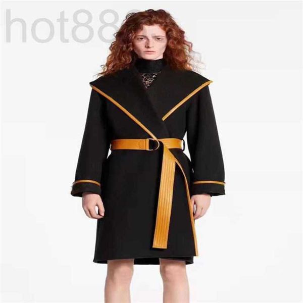 

women's cape designer jackets trench coat fashion hooded v0jf, Black