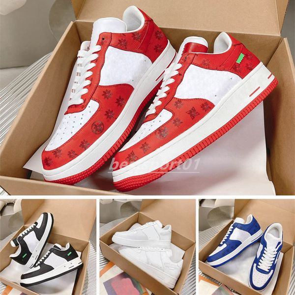 

designer sneaker by virgil casual shoes 1s 1 calfskin leather abloh white green red blue letter overlays platform low sneakers size 35-45 b1
