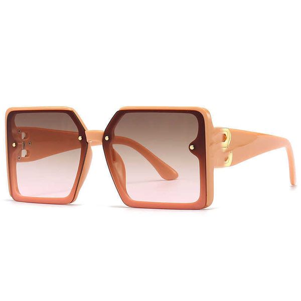 

2023 new fashion women's square large frame ins style balencigas women sunglasses popular balencigas sunglasses ins, White;black