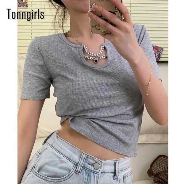 

women's t-shirt tonngirls summer t shirt women short sleeve vintage t shirt knitted slim crop korean style tee shirt femme hip hop z03, White