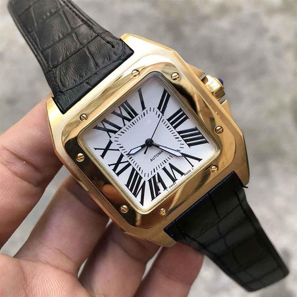 

2019 watches stainless steel watch 2813 automatic movement mechanical gold case men's sports wristwatches mens watch2411, Slivery;brown