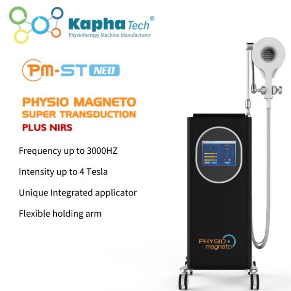 

pmst physio magneto therapy 4 tesala 1000-3000hz for sport injury&pain relief vertical with hand device