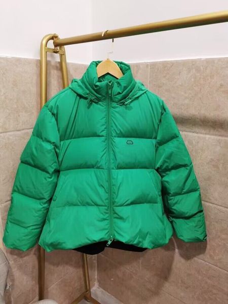 

2023 men women solid color down padded jacket coat hip hop casual thick winter bomber bread jackets, Black;brown