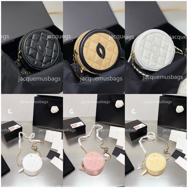 

mini round small cute classic women crossbody bags luxurys designer shoulder bag gold chain fashion ladies vintage coin purses