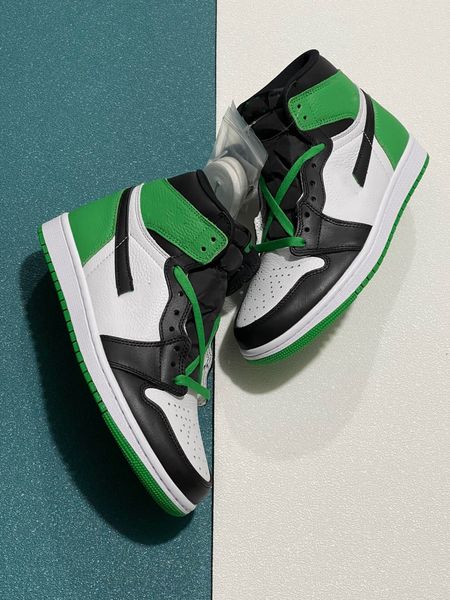 

apr 15th 2023 1s high og basketball shoes 1 lucky green black white men women outdoor sports sneakers