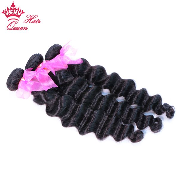 

loose deep wave bundles brazilian virgin human raw hair deep loose weave bundle 100 human hair extension natura colorl queen hair products i, Black