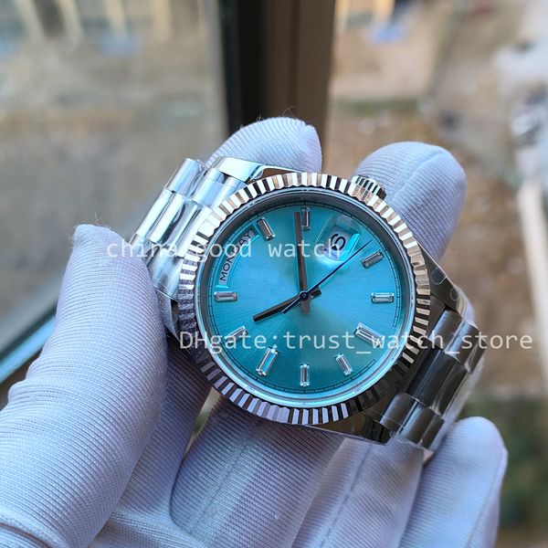 

9 style mens watches 40mm men gift watch bpf diamond bezel automatic movement bp v2 strap everyse date sapphire crystal bp factory wristmatc, Slivery;black