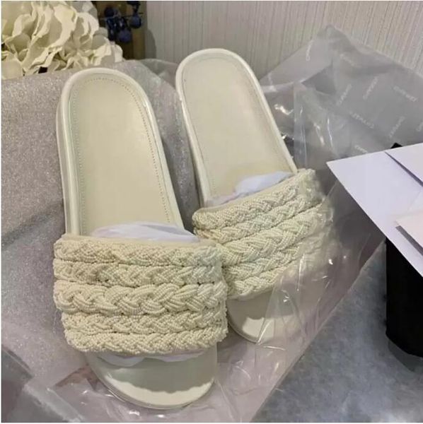 

black women classic pearl slippers bath sandals outdoor boots popsicle casual zipper ladies shoes american platform tool with heels girls sl