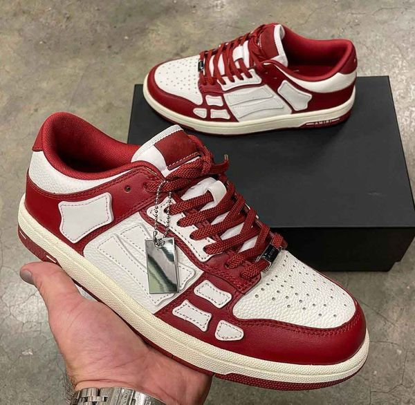 

2023s/s casual runner sports shoes skel low sneakers men rubber sole fabric patent leather men's wholesale discount trainer with box, Black