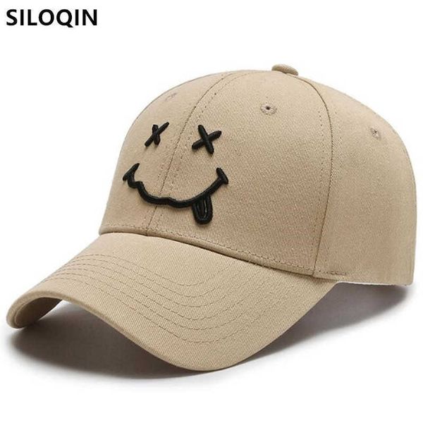 

ball caps siloqin adjustable size women's cotton baseball caps snapback cap casual fashion girl hip hop tongue cap new spring sports ca, Blue;gray