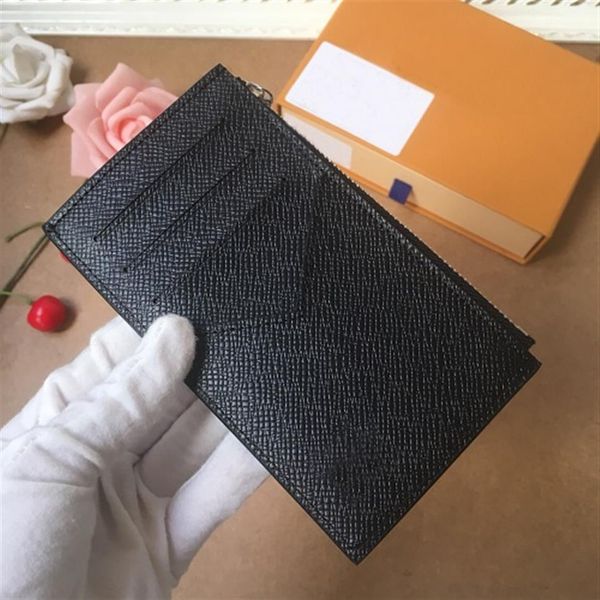 

coin card holder women men versatile used with credit cards slots zipper coins pouch and large compartment for notes236w, Brown;gray