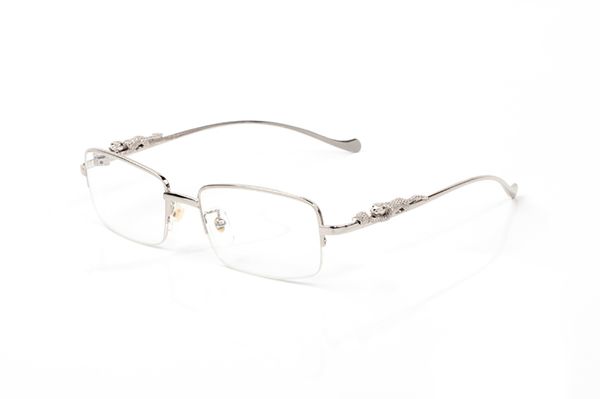 

mens carti glasses sunglasses designer eyewear optical frame fashion silver panther sun glasses vintage retro luxury driving soprt rimless e, White;black