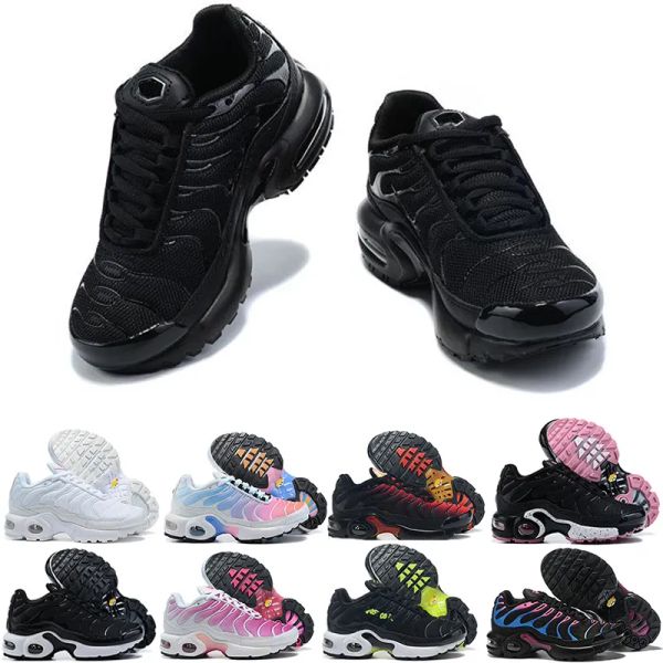 

tn baby kids shoes girls¡nikes¡airmaxes boys tennis triple black infant sneakers rainbow athletic children sports shoes size 28-