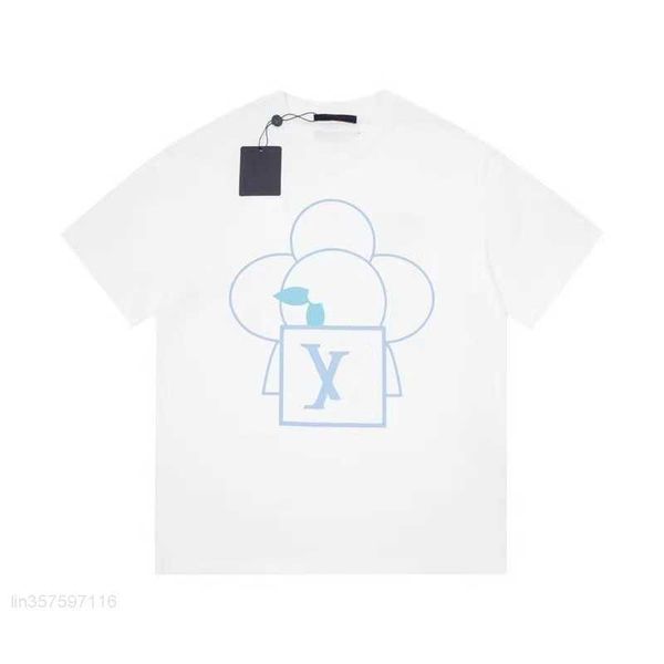 

2023 womens t-shirt fashionable cotton short sleeve outdoor casual sportswear breathable fabric the same high version clothing for lovers, White