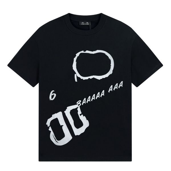 

duyou oversize t shirt with vintage jersey wash letters 100% cotton t-shirt men casuals basic t-shirts women quality classical dy8838, White;black