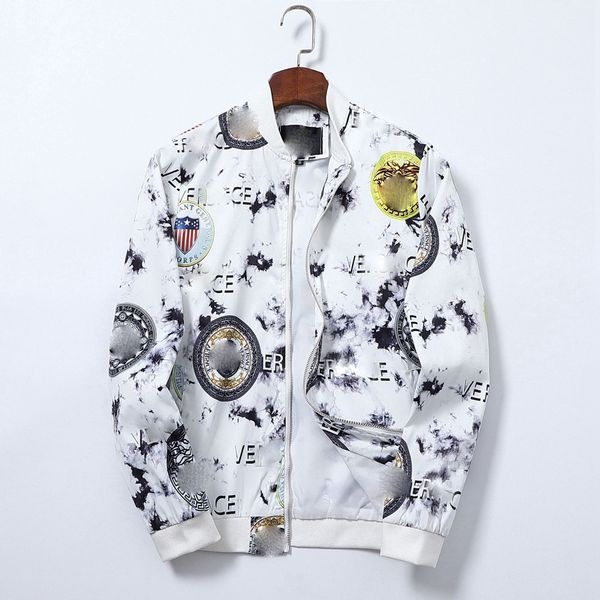 

outerwear designer badges zipper shirt jacket loose style spring autumn mens oxford breathable portable high street stones island clothing j, Black;brown