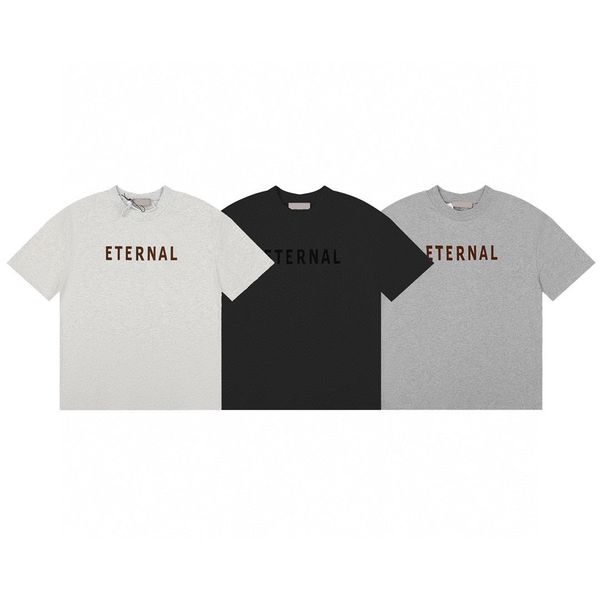 

men's plus tees & polos round neck embroidered and printed polar style summer wear with street pure cotton m set shorts tshirt set 2qd1, Black;brown