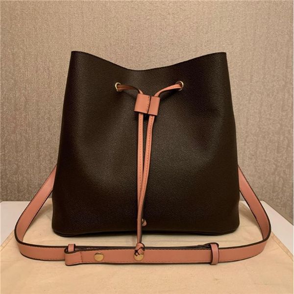 

2021 bags luxury designer bucket handbag flower wallets ladies hand holding brand letter leather wallet cosmetic bag170f, Brown;gray