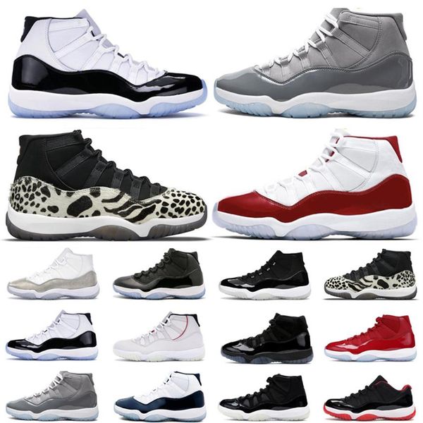 

men basketball shoes 11 11s cherry cool grey concord win like space jam 25th anniversary women mens trainers sports sneakers size 264t