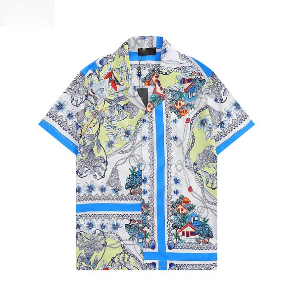 

mens fashion flower tiger print shirts casual button down short sleeve hawaiian shirt suits summer beach designer dress shirts 009, White;black