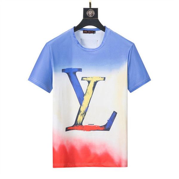 

2022 high-quality new t-shirt short sleeve fashion men's short couple cotton printing short paragraph ff221v, White;black