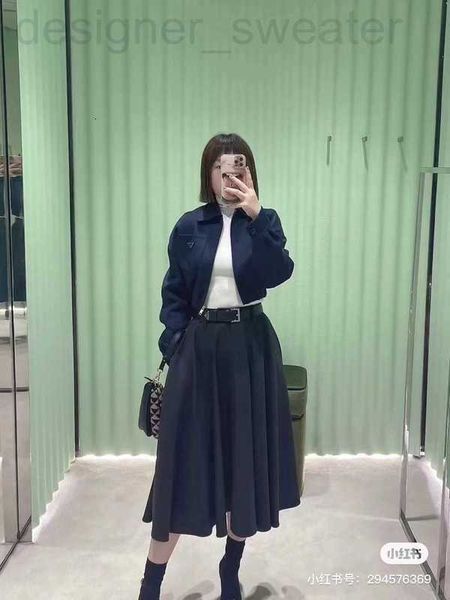 

skirts designer23 spring and summer new temperament fashion belt design high waist slim pleated mid-length skirt f1yv, Black