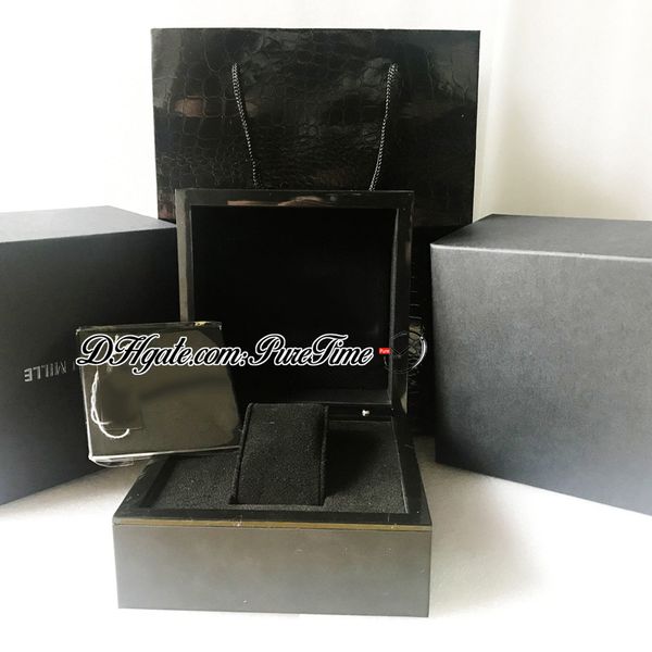 

2023 brand watch original watch boxes with manual international certificate set alphabetically p-t watch accessories puretime, Black;blue