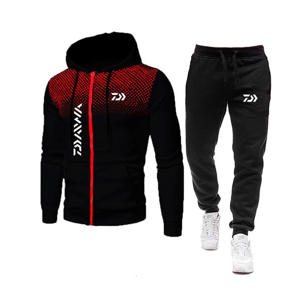

mens tracksuits spring autumn men sports printed hoodie sets male luxury fleece zip casual designer sportswear suits 230228, Gray