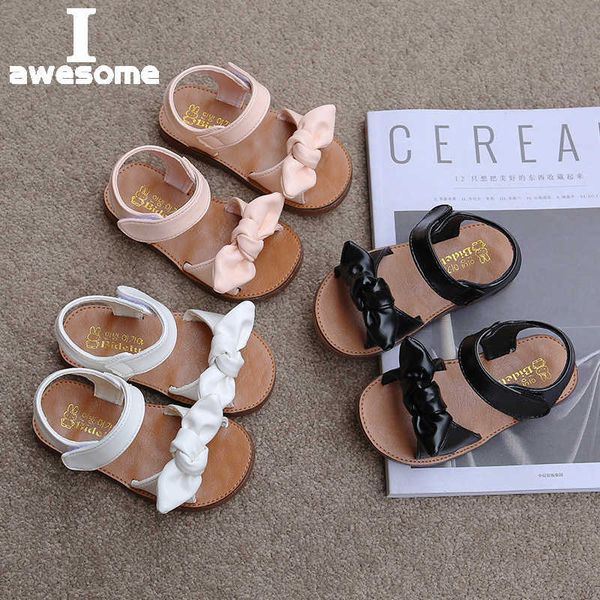 

sandals girls sandals fashion princess classic baby girl kids summer sandals children sweet summer shoes soft 21-30 bow-knot l230301, Black;red
