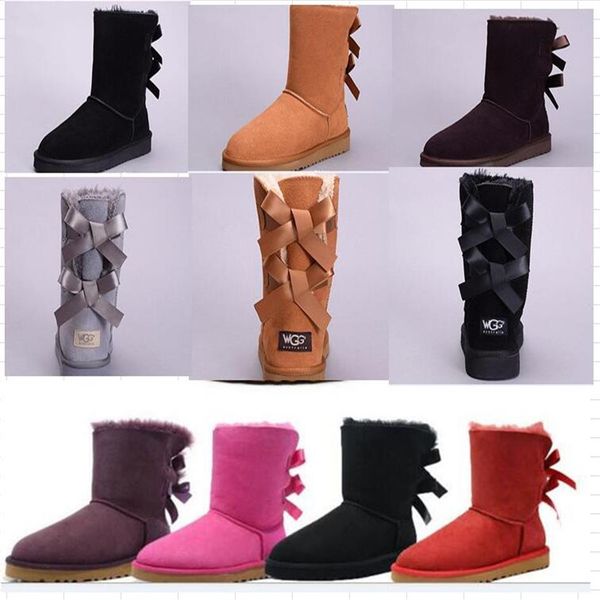 

new women snow boots fashion winter boot classic mini ankle short ladies girls womens booties triple black chestnut navy blue boot3067