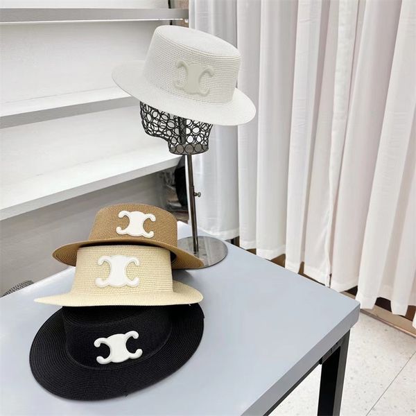 

mens designer bucket hats casual sunhats fashion vintage letters straw hats luxurys brands baseball caps for men women summer holidays, Blue;gray