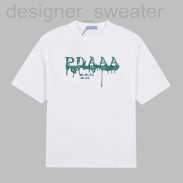 

men's t-shirts designer the correct version of the verified 2023 summer luxury fashion simple letter short sleeve t-shirt for men and w, White;black