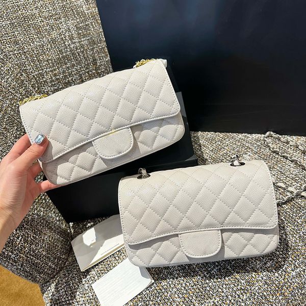 

womens classic cross body shoulder bags mini flap caviar leather cowhide ghw/shw crossbody shoulder purse turn lock designer cosmetic case h