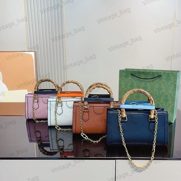 

diana bamboo tote bag women handbag designer bamboo handle chain leather strap cross body purse shoulder bags totes clutch