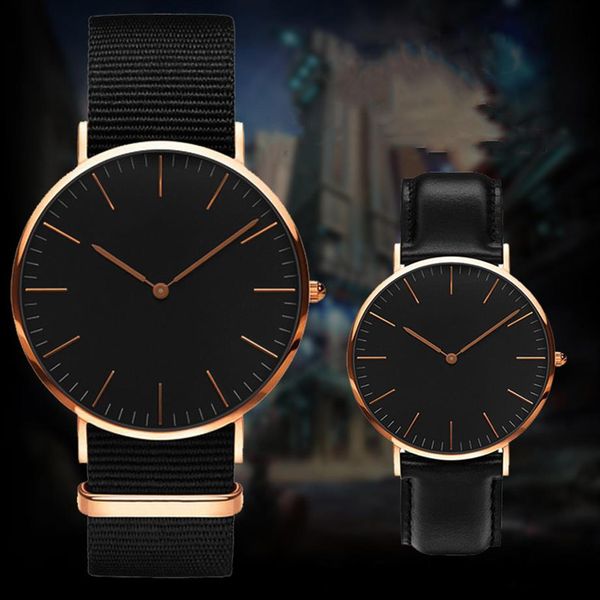 

selling brand mens womens watch 36mm 40mm quartz leather nylon casual sports watches montre de luxe2515, Slivery;brown