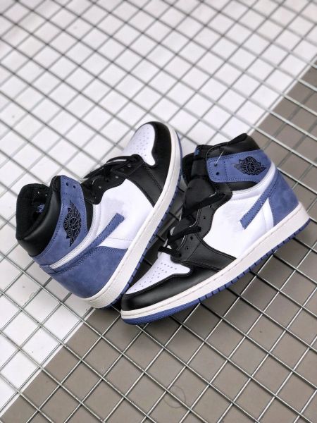 

2023 classic 1 high basketball shoes jumpman 1s high blue moon-black summit white sportswear sneakers original boxes send together