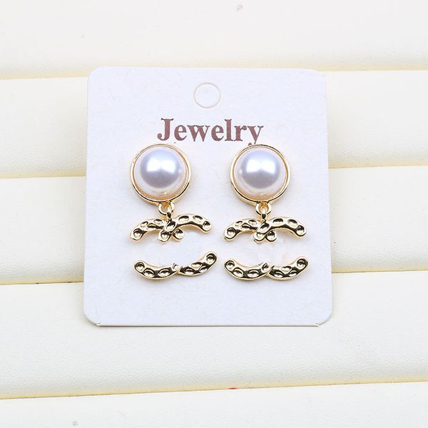 

18k gold plated ear stud diamond rhinestone pearl earrings aretes for lady women party wedding lovers gift engagement jewelry, Golden;silver