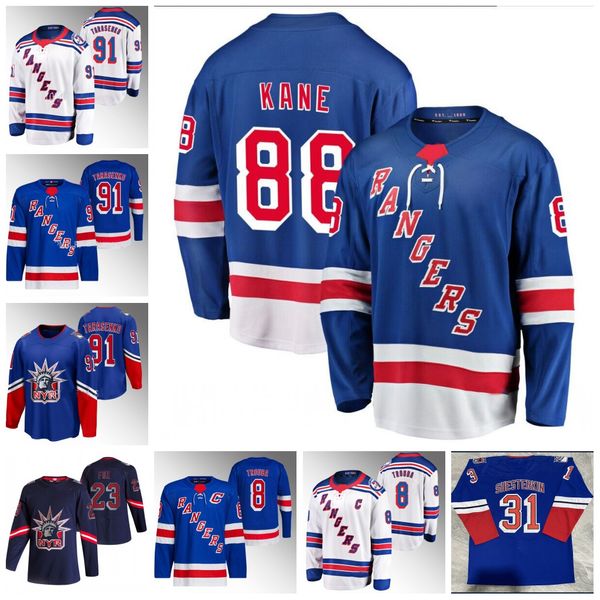 

88 patrick kane 2023 reverse retro jersey #8 jacob trouba garden of dreams ragers igor shesterkin ryan lindgren chris kreider adam fox alexi, Black;red