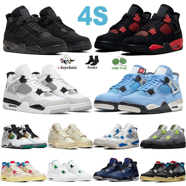 

jumpman 4 4s basketball shoes black cat university blue tech white sail white ceme nt pure money red thunder pony hair guava ice sneakers wo
