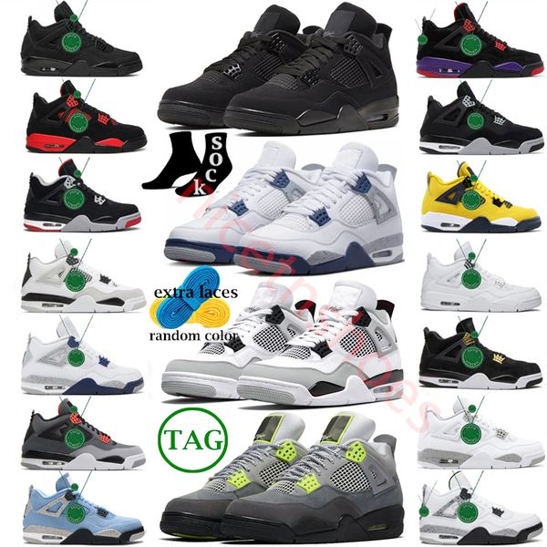 

size 13 air jumpmans 4 basketball shoes men women jordens 4s 1s craft pn dust military black cat seafoam fire red thunder university blue li