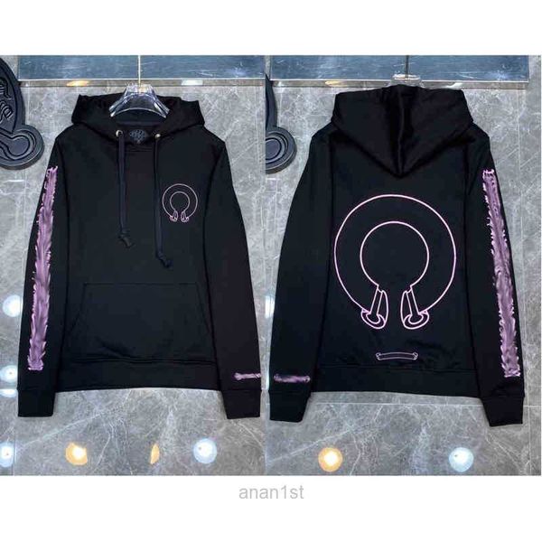 

3a classic luxury woman jackts fate mens zipper designer horseshoe sanskrit cross print pullover heart hoody sweatshirts sweater, Black