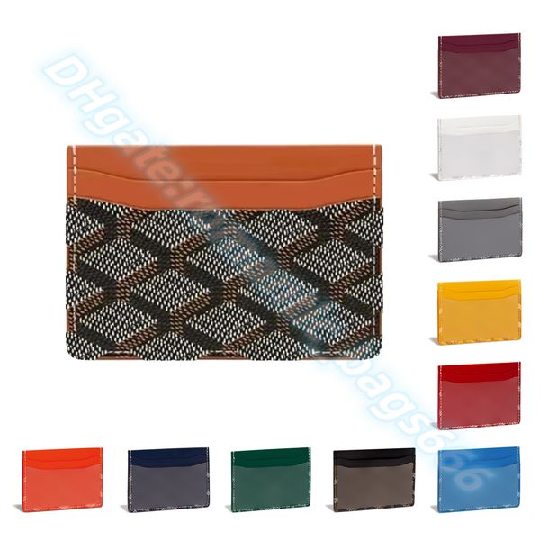 

luxury fashion wallet famous designers saints sulpice card bag mens card holder genuine leather wallets womens keychain wristlets short pass, Brown;gray
