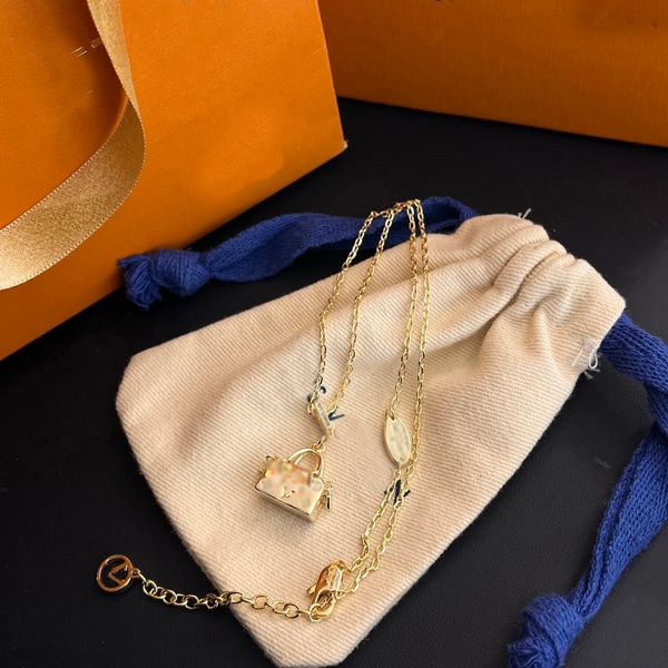 

designer necklace choker chain crystal 18k gold plated brass copper c-letter pendants necklaces statement luxury women wedding jewelry x493-, Blue;gray