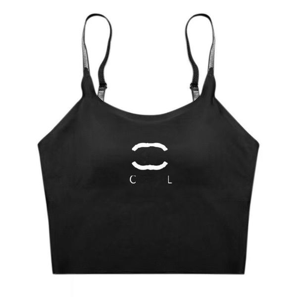 Herrt-shirts-designer anagram-utbredda kvinnor tankar camis bomullsblandning tank tops två c bokstäver designer kjolar yogakanal kanalklänning bra väst damer 18