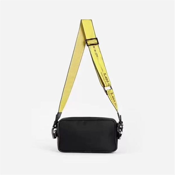 

brand mini men off yellow canvas belt high white shoulder bag camera bag waist bags multi purpose satchel shoulder bag messenger w302i